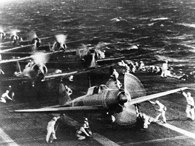 Aircraft preparing to attack Pearl Harbor